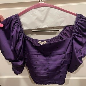FOR LOVE & LEMONS purple top!!!